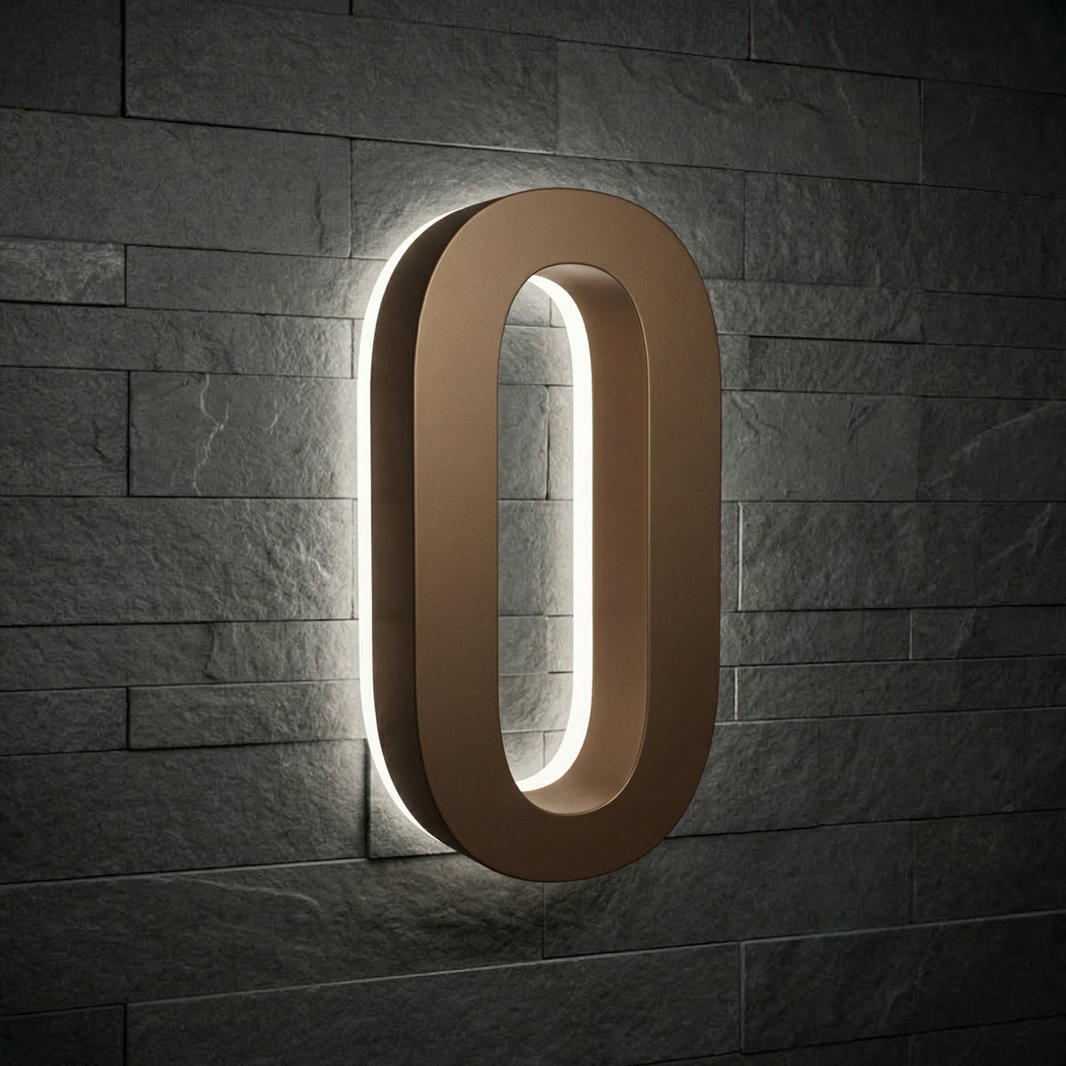 5 inch backlit house numbers - 5000k ABS Polymer - Waterproof
